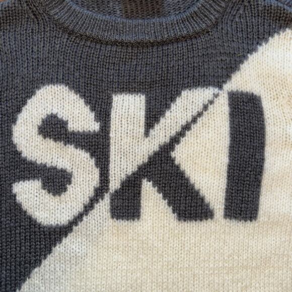 Wooden Ships "SKI" Womens SM/MED Mohair/Wool Blend Colorblock Sweater Pullover - Picture 6 of 15
